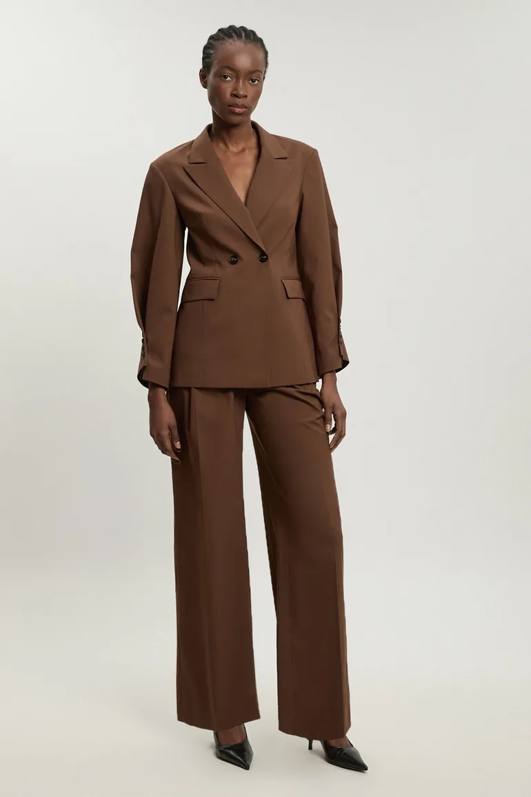 brown cigarette trousers $346 Vince Women's Pants Size 00 Slim Leg Cigarette Trousers