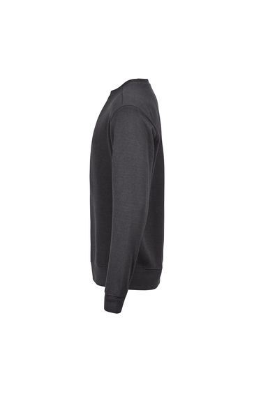 Tee Jays Mens Ribbed Interlock Crew Neck Sweatshirt - Dark Grey product thumbnail 3