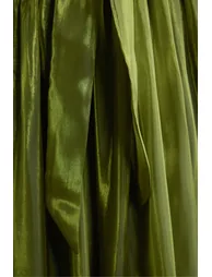 Graceful Darling Green Ruffled Bodice Puff Sleeve Maxi Dress - 8