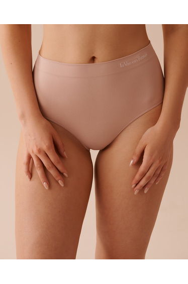 Seamless Fabric High Waist Bikini Panty