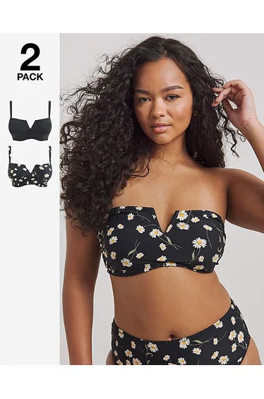 MAGISCULPT 2 Pack Bandeau Bikini Tops