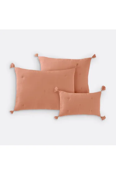 Kulma Quilted Cushion Cover in Cotton Muslin