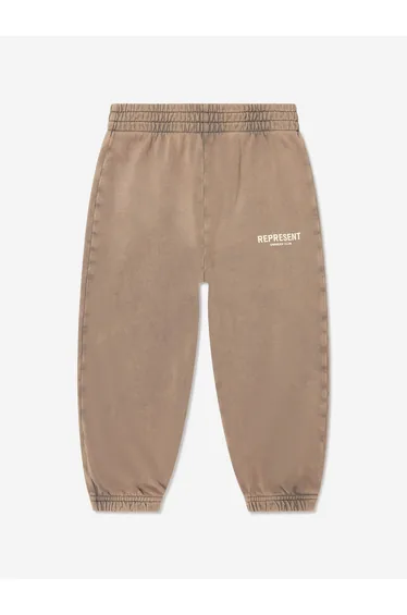 REPRESENT Kids Mini Owners Club Sweatpants in Brown