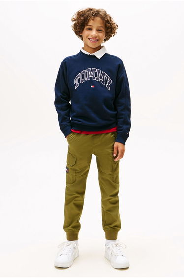 Varsity Raised Print Sweatshirt Blue