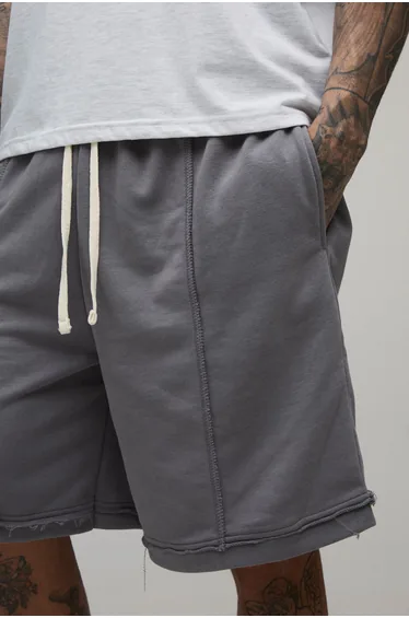 شورت برمودا بوهو مان رمادي بقصة مستقيمة