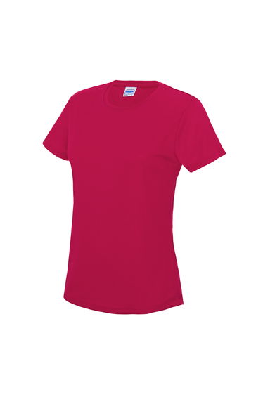 AWDis Just Cool Womens/Ladies Sports Plain T-Shirt - Hot Pink