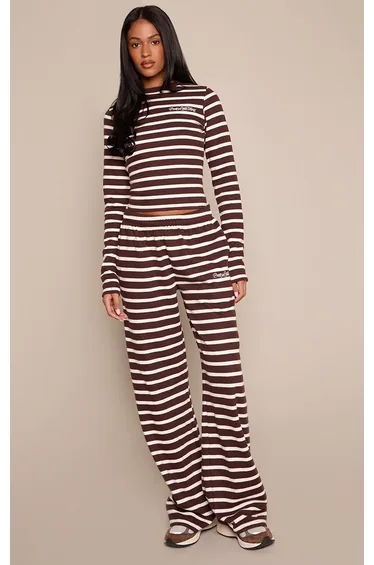 بنطلون رياضة بريتي ليتل ثينق متعدد الالوان بقصة عريضة - للمقاسات الطويلة