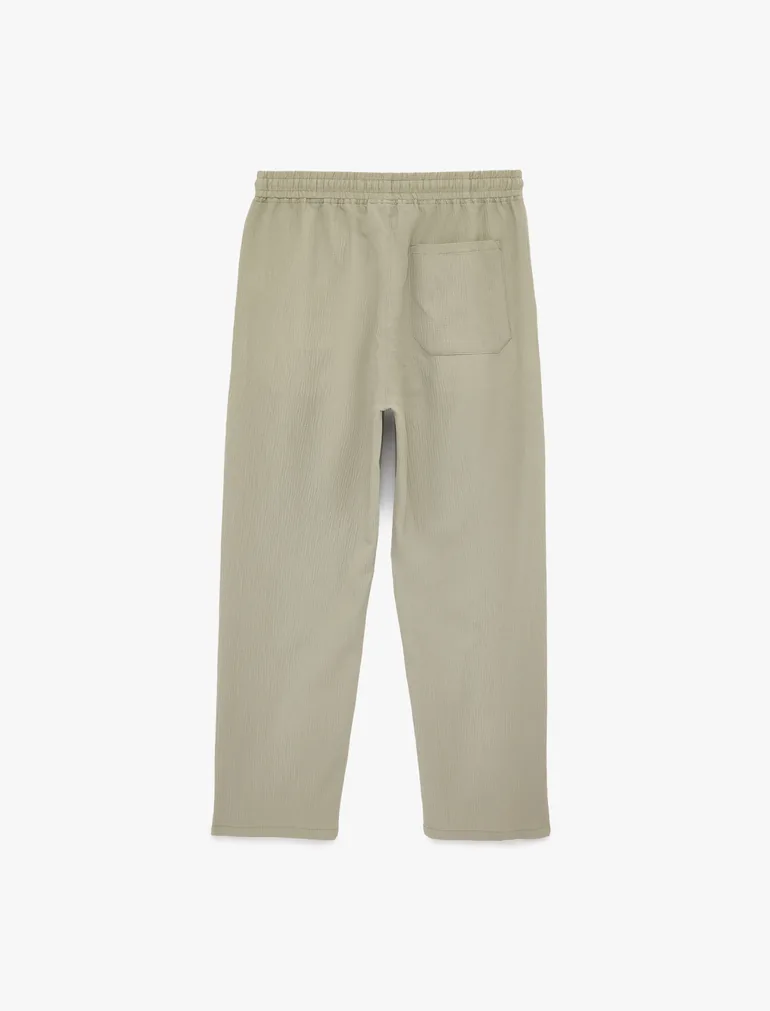 Drawstring Chino Trousers - 1