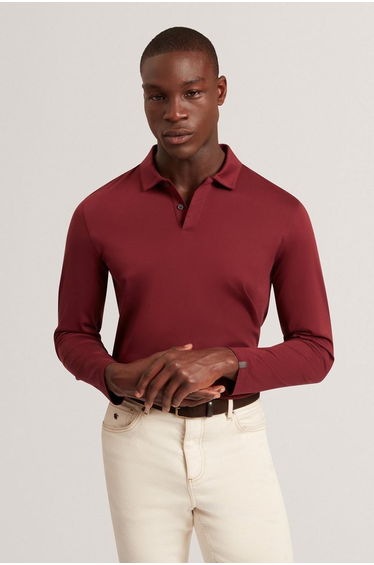 IGNAC LS Regular Soft Touch Polo Maroon