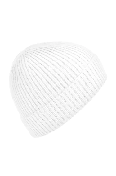 Beechfield Engineered Knit Ribbed Beanie - White