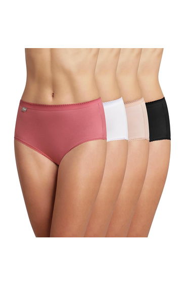 Pack of 4 Cotton Midi Briefs