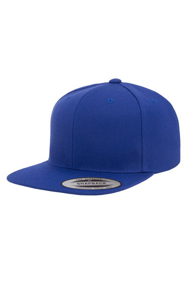 Yupoong Mens The Classic Premium Snapback Cap - Royal Blue