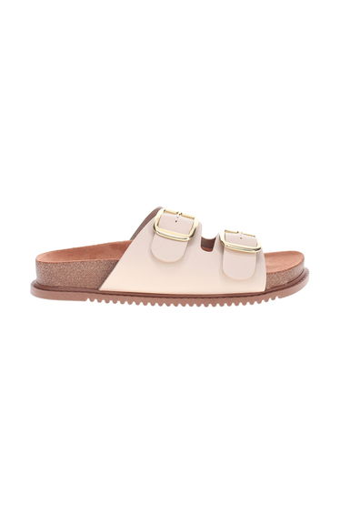 Cross Strap Wedge Heel Slider