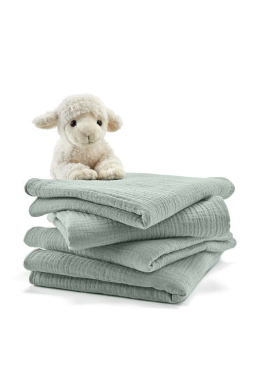 Pack of 4 Kumla Muslin Squares (Large)