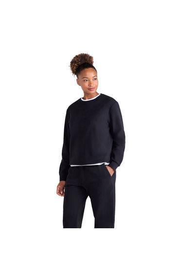 Mountain Warehouse Womens/Ladies Strath Melange Supersoft Sweatshirt - Black