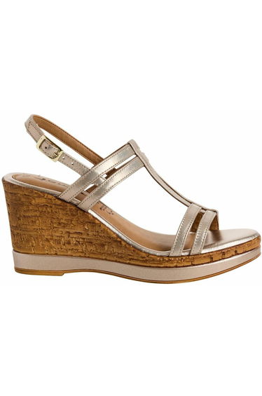Leather Wedge Sandals