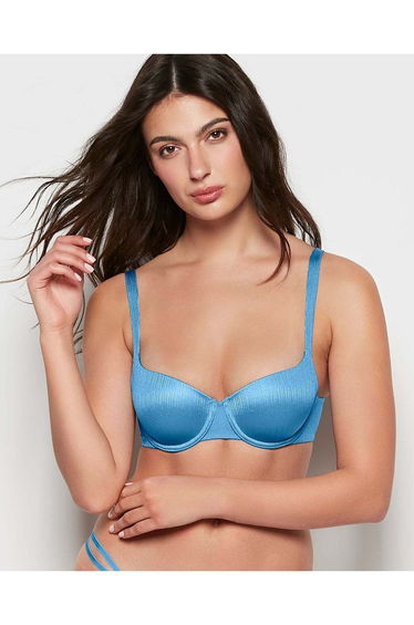 Lightly Lined Balconette Bra in Pacific Coast