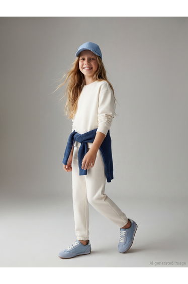 Crew Neck Girls' Tracksuit Set