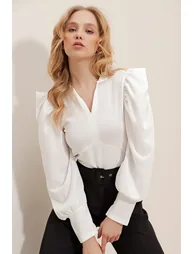 Blouse - White - Regular fit