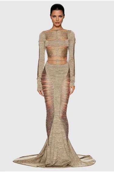 Doubravka Backless Cutout Maxi Dress