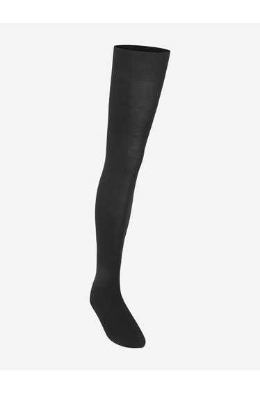 Zeco Girls School Overknee Socks in Black