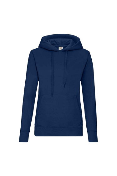 Fruit of the Loom Classic Lady Fit Hooded Sweatshirt - Navy