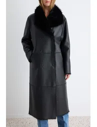 Black Regular Coat - 5