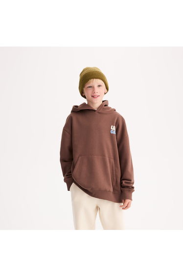 Oversized Printed Hoodie