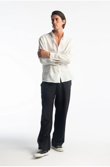 GIESTO Oversized Button-Up Long Sleeve Shirt