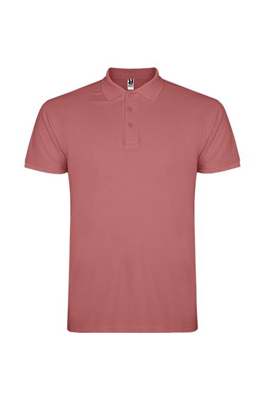 Roly Mens Star Short-Sleeved Polo Shirt - Chrysanthemum Red
