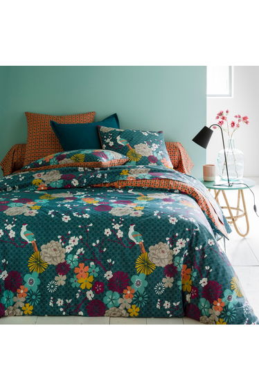 MISS CHINA Oriental Floral Cotton Flat Sheet