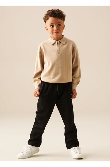 Carter Zip Collar Knitted Jumper
