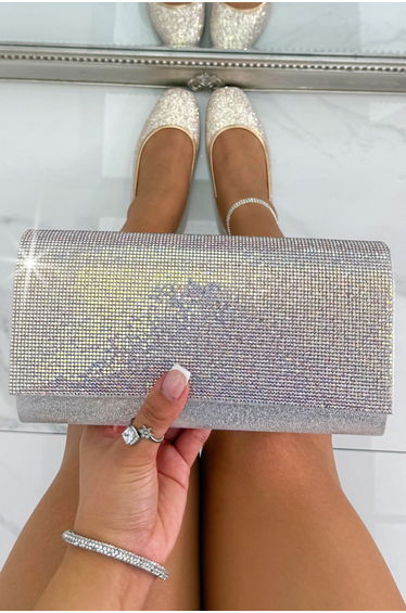 Lemonade Crystal Sparkle Clutch Bag Multi