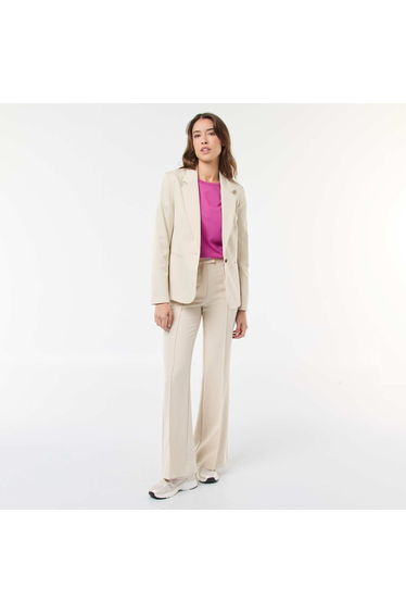 Long-sleeved tailored jacket BEIGE