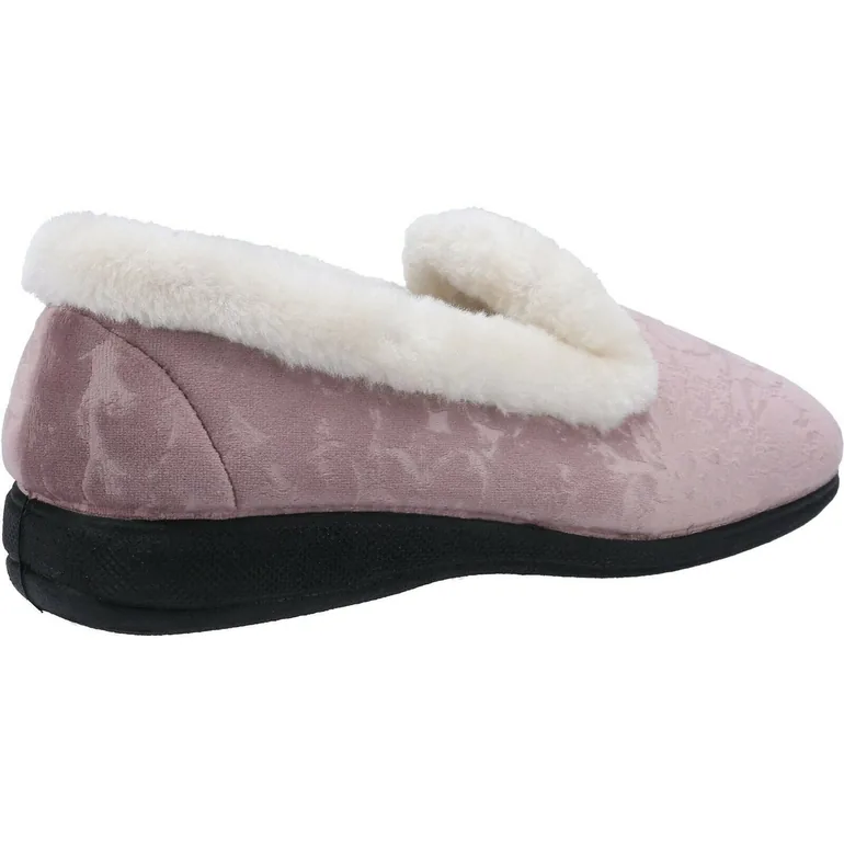 Fleet & Foster Womens/Ladies Adelaide Memory Foam Slippers - Pink - 1