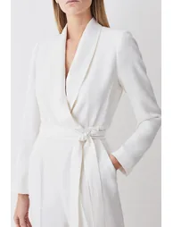 Tuxedo Wrap Jumpsuit - 2