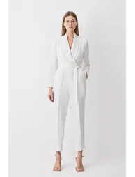 Tuxedo Wrap Jumpsuit