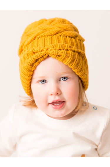 Mustard Bow Hat