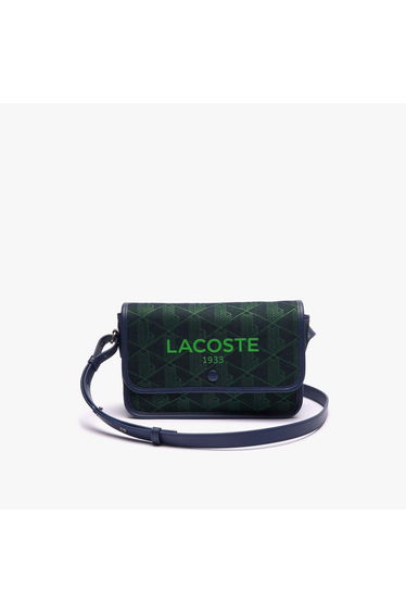 Accessories Lacoste Heritage Jacquard Flap Close Satchel in Blue