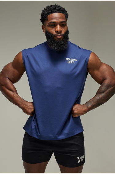 Training Dept Performance Oversized Tank - navy