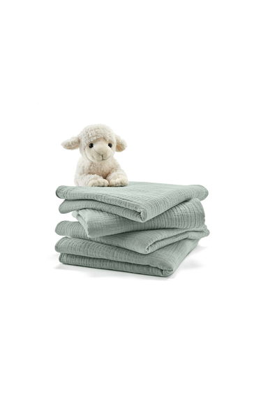 Kumla Set of 4 Cotton Muslin Squares