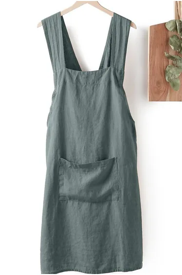 Victorine Japanese Washed Linen Apron