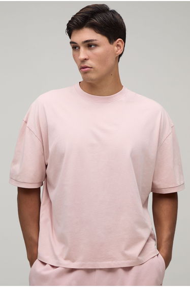 Essential Washed Boxy T-Shirt - washed pink