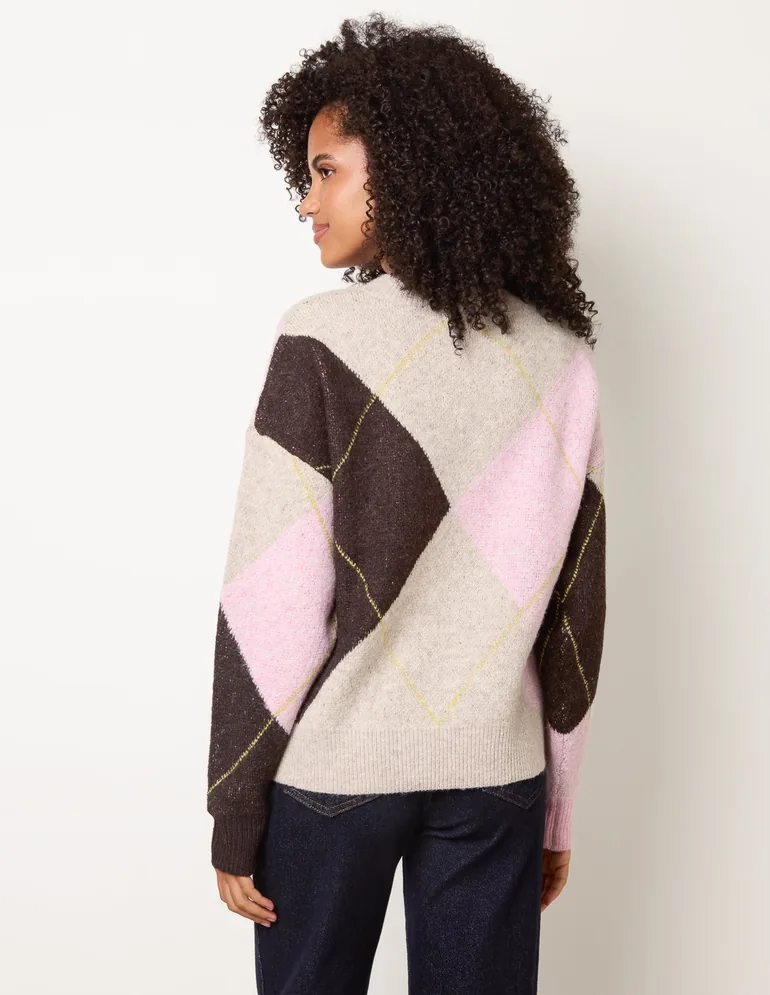 Argyle Knit Jumper - 4