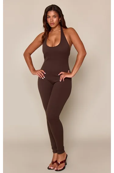 Shape Brown Sculpt Jumpsuit