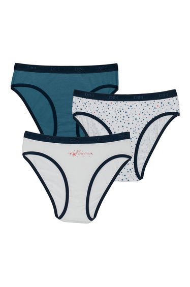 Pack of 3 Briefs in Cotton