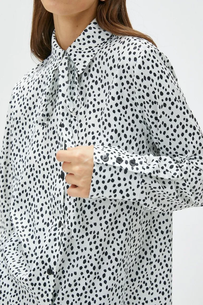 Koton Black Polka Shirt - 4