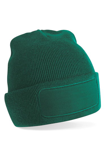 Beechfield Unisex Plain Winter Beanie Hat / Headwear (Ideal for Printing) - Bottle Green