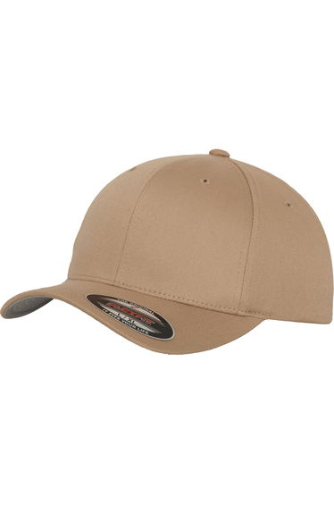 Yupoong Mens Flexfit Fitted Baseball Cap - Khaki