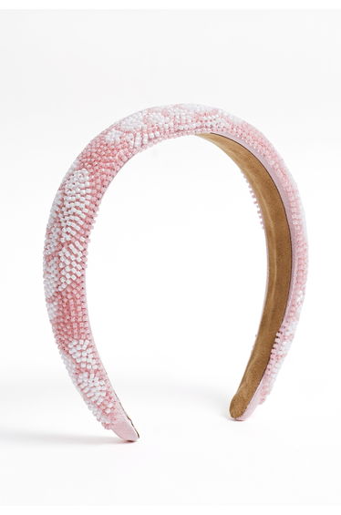 Floral Pattern Beaded Headband